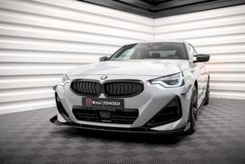 Maxton Design Street Pro Front Splitter + Flaps BMW 2 Coupe M-Pack / M240i G42 BM242MPACKCNC-FD1BRB+FSF1G
