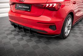 Maxton Design Street Pro Rear Diffuser Audi A3 Sportback 8Y AUA38YCNC-RS1BRB