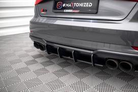 Maxton Design Street Pro Rear Diffuser Audi S3 Sportback 8V Facelift AUS33FSBCNC-RS1B+BRBI