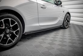 Maxton Design Street Pro Side Skirts Diffusers + Flaps Opel Astra GTC OPC-Line J OPASJGTCOPCLINECNC-SD1BRB+SF1G