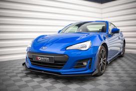 Maxton Design Street Pro Front Splitter V.1 + Flaps Subaru BRZ Mk1 Facelift SUBRZ1FCNC-FD1BRB+FSF1G