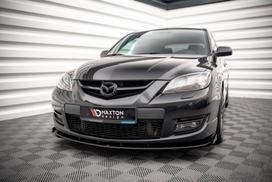Maxton Design Street Pro Front Splitter V.1 + Flaps Mazda 3 MPS Mk1 MA3MPS1CNC-FD1BRB+FSF1G