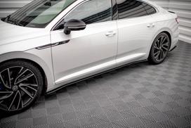 Maxton Design Street Pro Side Skirts Diffusers V.2 Volkswagen Arteon R / R-Line Sedan / Shooting Brake Mk1 Facelift VWAR1FRCNC-SD1B