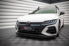 Maxton Design Street Pro Front Splitter Volkswagen Arteon R Sedan / Shooting Brake Mk1 Faceift VWAR1FRCNC-FD1B