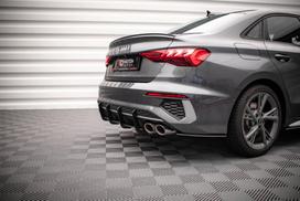 Maxton Design Street Pro Rear Side Splitters Audi S3 Sedan 8Y AUS38YSCNC-RSD1BRB
