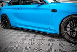 Maxton Design Street Pro Side Skirts Diffusers + Flaps BMW M2 F87 BM287MCOMPCNC-SD1BRB+SRF1G