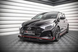 Maxton Design Street Pro Front Splitter V.1 + Flaps Hyundai I20 N Mk3 HYI203NCNC-FD1BRB+FSF1G