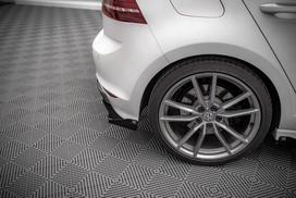 Maxton Design Street Pro Rear Side Splitters + Flaps Volkswagen Golf R Mk7 VWGO7RCNC-RSD1BRB+RSF1G