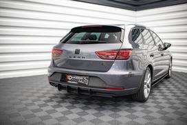 Maxton Design Street Pro Rear Diffuser Seat Leon FR Sportstourer Mk3 SELE3FRSTCNC-RS1B+BRBI