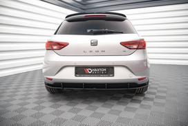 Maxton Design Street Pro Rear Diffuser Seat Leon Hatchback Mk3 SELE3CNC-RS1B+BRBI