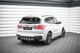 Maxton Design Street Pro Rear Diffuser BMW X1 M-Pack F48 BMX148MPACKCNC-RS1B+BRBI