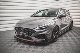 Maxton Design Front Splitter V.1 + Flaps Hyundai I30 N / I30 N-Line Hatchback/Fastback Mk3 Facelift HY-I30-3F-N-FD1G+FSF