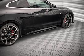 Maxton Design Street Pro Side Skirts Diffusers + Flaps BMW 4 M-Pack / M440i G22 / G23 / G22 Facelift / G23 Facelift BM4G22MPACKCNC-SD1BRB+SRF1G