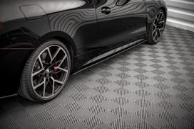 Maxton Design Street Pro Side Skirts Diffusers BMW 4 M-Pack / M440i G22 / G23 / G22 Facelift / G23 Facelift BM4G22MPACKCNC-SD1BRB