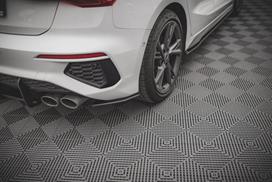 Maxton Design Street Pro Rear Side Splitters Audi S3 Sportback 8Y AUS38YCNC-RSD1BRB