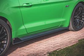 Maxton Design Street Pro Side Skirts Diffusers V.2 Ford Mustang GT Mk6 Facelift FOMU6FGTCNC-SD2BRB