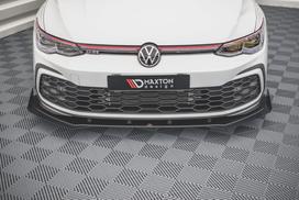 Maxton Design Street Pro Front Splitter + Flaps Volkswagen Golf GTI / GTE / GTD / R-Line Mk8 VWGO8GTICNC-FD1BRB+FSF1G