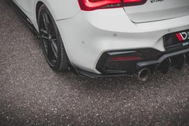 Maxton Design Street Pro Rear Side Splitters V.3 + Flaps for BMW 1 F20 M140i BM1F20FMCNC-RSD3BRB+RSF1G