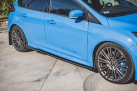 Maxton Design Street Pro Side Skirts Diffusers + Flaps Ford Focus RS Mk3 FOFO3RSCNC-SD1BRB+SRF1G