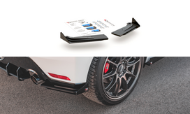 Maxton Design Street Pro Rear Side Splitters + Flaps Toyota GR Yaris Mk4 TOYA4GR4CNC-RSD1BRB+RSF1G