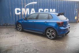 Maxton Design Street Pro Side Skirts Diffusers + Flaps Volkswagen Polo GTI Mk6 VWPO6GTICNC-SD3BRB+SF1G
