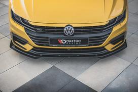 Maxton Design Street Pro Front Splitter + Flaps Volkswagen Arteon R-Line Sedan / Shooting Brake Mk1 VWAR1RLINECNC-FD1BRB+FSF1G