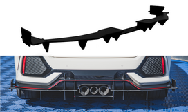 Maxton Design Street Pro Rear Valance Honda Civic Type-R Mk10 / Mk10 Facelift HOCI10TYPERCNC-RS1BRB