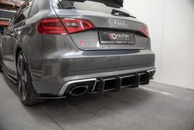 Maxton Design Street Pro Rear Diffuser V.2 Audi RS3 8V Sportback AURS38VCNC-RS4BRB