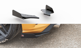 Maxton Design Street Pro Rear Side Splitters + Flaps Ford Focus ST Mk4 FOFO4STCNC-RSD1BRB+RSF1G