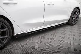 Maxton Design Street Pro Side Skirts Diffusers + Flaps Ford Focus ST / ST-Line Mk4 FOFO4STCNC-SD1BRB+SRF1G