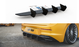 Maxton Design Street Pro Rear Diffuser V.2 Volkswagen Golf Hatchback Mk8 / Mk8 Facelift VWGO8CNC-RS2BRB