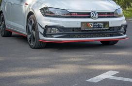 Maxton Design Front Splitter V.2 Volkswagen Polo GTI / R-line Mk6 VW-PO-6-GTI-FD2RED