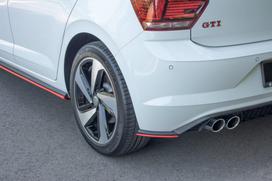 Maxton Design REAR SIDE SPLITTERS Volkswagen Polo GTI Mk6 VW-PO-6-GTI-RSD1RED