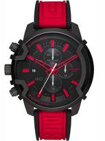 Vyriškas laikrodis Diesel Griffed Chronograph DZ4530, juodas/raudonas