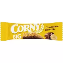 Javainių batonėlis su bananais ir pieniniu šokoladu CORNY BIG, 50 g