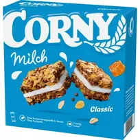 Javainių batonėliai su pieniniu pertepimu CORNY MILK, 120 g