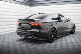 Maxton Design Rear Splitter (with vertical bars) Jaguar XE X760 Facelift JA-XE-1F-RSD1G+RD1G
