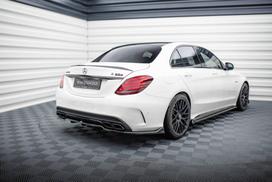 Maxton Design Rear Splitter (with vertical bars) Mercedes-AMG C63 Sedan / Estate W205 / S205 ME-C-205-63-RD1G+RD2G