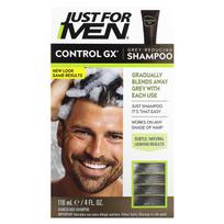 Just for Men, Control GX, Žilų plaukų mažinimo šampūnas, 4 fl oz (118 ml)