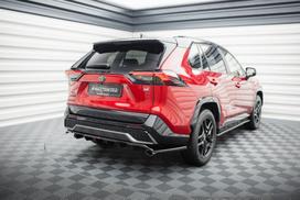 Maxton Design Rear Splitter (with vertical bars) Toyota RAV4 GR Sport Mk5 TO-RAV4-5-GRSPORT-RD1G+RD2G