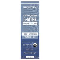Triquetra Health, L-metilfolatas 5-MTHF Plius metil B12, Uogų skonio, 1 fl oz