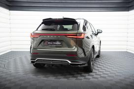 Maxton Design Rear Splitter (with vertical bars) Lexus NX F-Sport Mk2 LE-NX-2-FSPORT-RD1G+RD2G