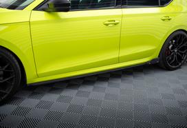 Maxton Design Side Skirts Diffusers V.2 + Flaps Skoda Octavia RS Liftback / Combi Mk4 SK-OC-4-RS-SD2G+SF