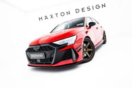 Maxton Design Street Pro Front Splitter Audi RS3 Sedan 8Y Facelift AURS38YFSCNC-FD1BRB