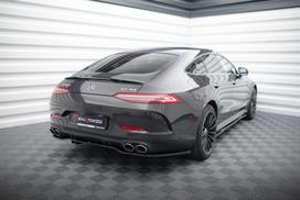 Maxton Design Rear Splitter (with vertical bars) Mercedes-AMG GT 53 4-Door Coupe X290 ME-GT-4D-53-RD1G+RD2G
