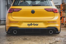 Maxton Design Rear Valance (GTI LOOK) with Exhaust Volkswagen Golf Hatchback Mk8 / Mk8 Facelift VW-GO-8-RS1GO__O+EXH