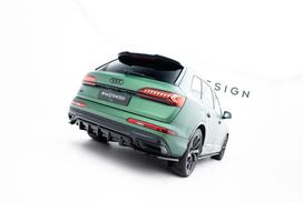 Maxton Design Rear Splitter (with vertical bars) Audi Q7 S-Line Mk2 Facelift AU-Q7-2F-SLINE-RD1G+RD2G