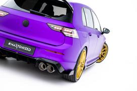 Maxton Design Rear Side Splitters V.5 + Flaps Volkswagen Golf R Hatchback Mk8 Facelift VW-GO-8-R-RSD5G+RSF1B