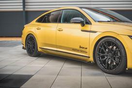 Maxton Design Street Pro Side Skirts Diffusers + Flaps Volkswagen Arteon R-Line Sedan / Shooting Brake Mk1 VWAR1RLINECNC-SD1B+SF1G