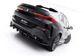 Maxton Design Rear Splitter (with vertical bars) V.2 BMW X6 M-Pack G06 Facelift BM-X6-G06F-MPACK-RD2G+RD3G